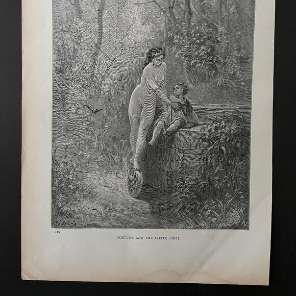 Gustave Dore, Antique Print, Woodcut - Picture 4 of 4